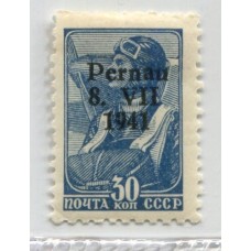 ALEMANIA OCUPACION EN PERNAU ESTONIA 1941 ESTAMPILLA NUEVA CON GOMA MICHEL 9 TIPO 1 RARA 40 €